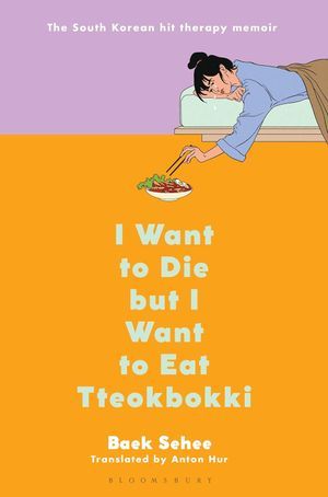 Un graphique d'une couverture de I Want To Die mais je veux manger tteokbokki