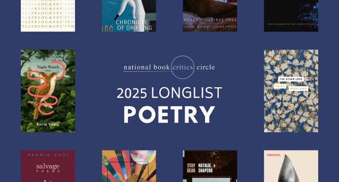 Liste longue du National Book Critics Circle pour la poésie