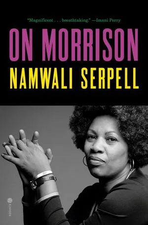 un graphique de la couverture de On Morrison par Namwali Serpell