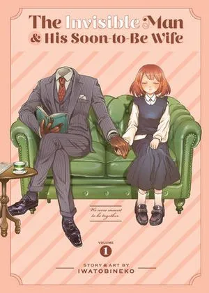 l'homme invisible et sa future femme couvrent le manga manhwa de la romance monstre