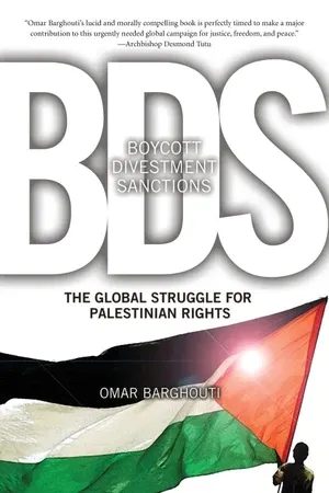 boycott désinvestissement sanctions couverture de livre d'omar barghouti